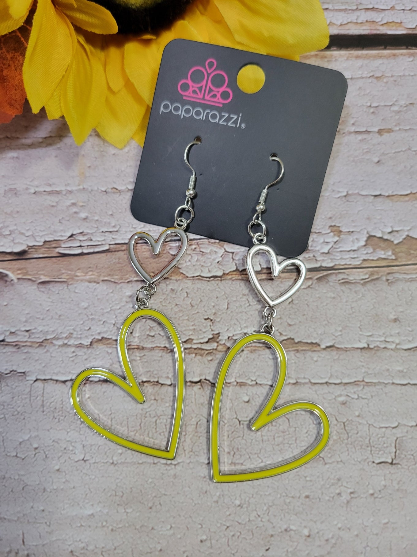 Pristine Pizzazz - Yellow Paparazzi Earrings