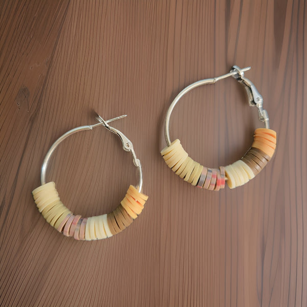 Earthy Hoop - Brown Country Craft Barn Earrings (#109)