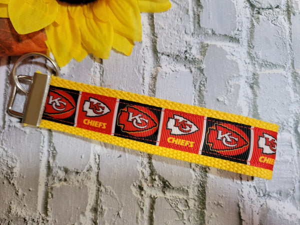 KC Chiefs - Block Pattern - Country Craft Barn Key Chain (#67)