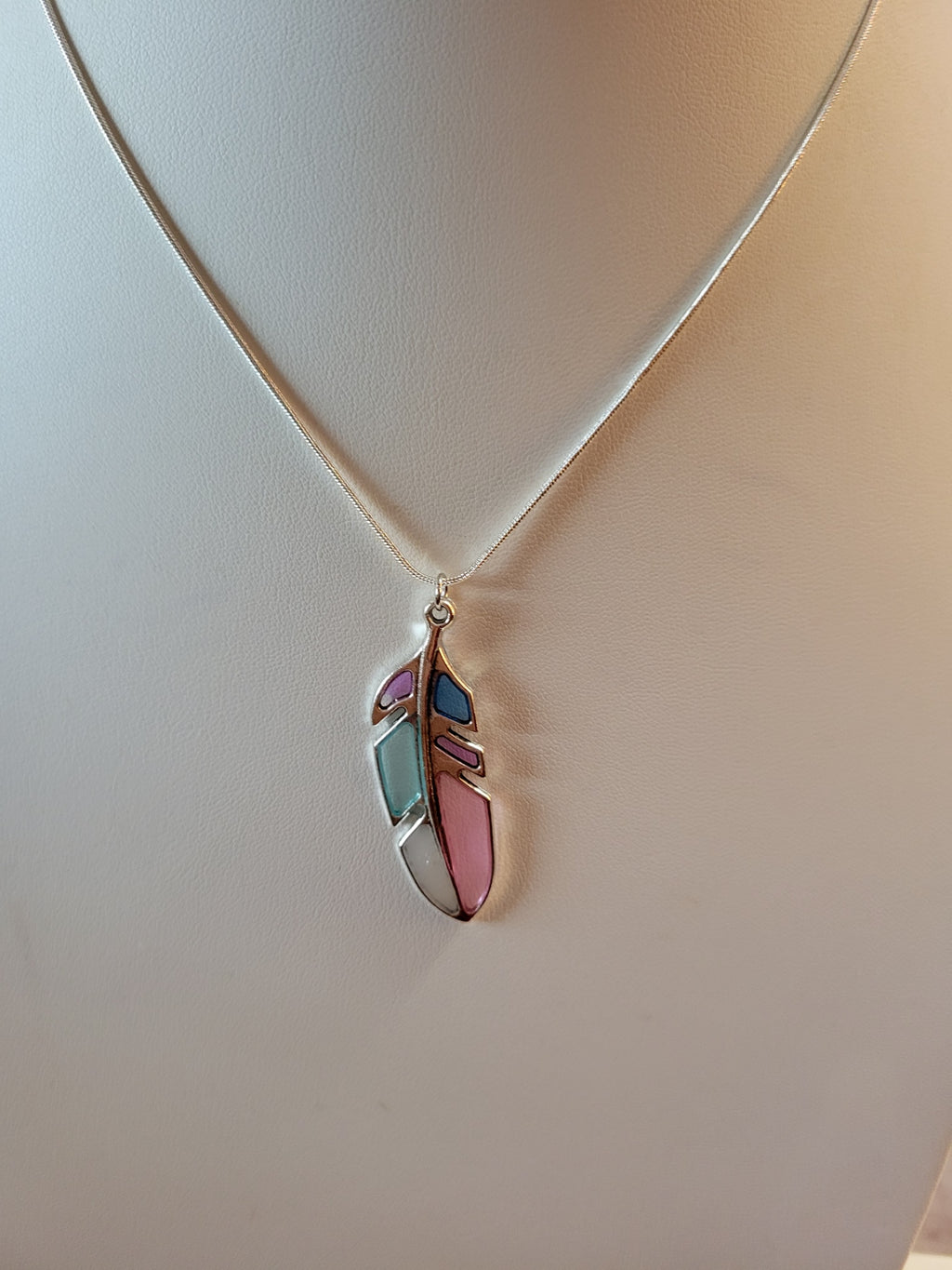 Stained Glass Feather - Multi Country Craft Barn (NL-541)