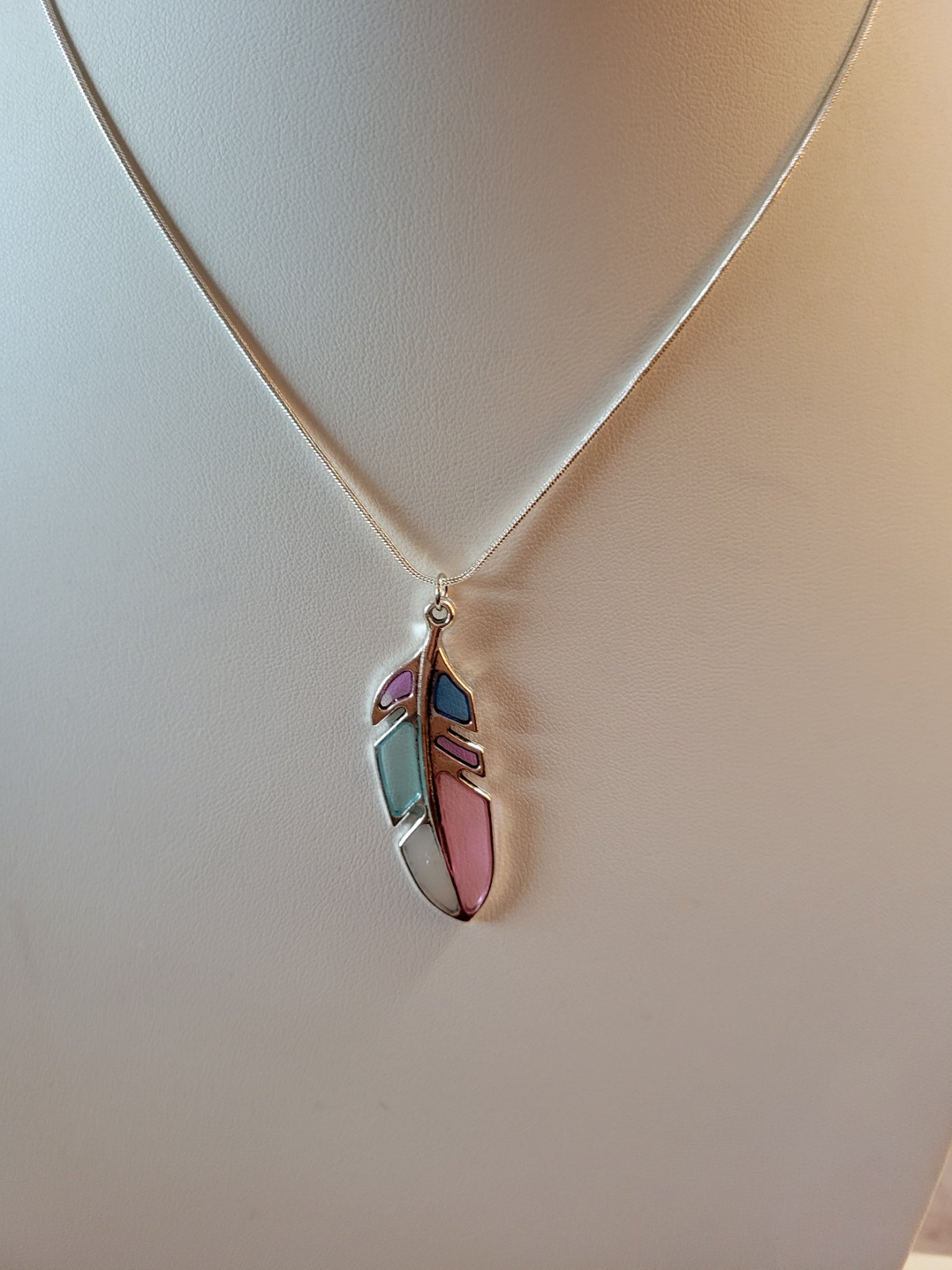 Stained Glass Feather - Multi Country Craft Barn (NL-541)