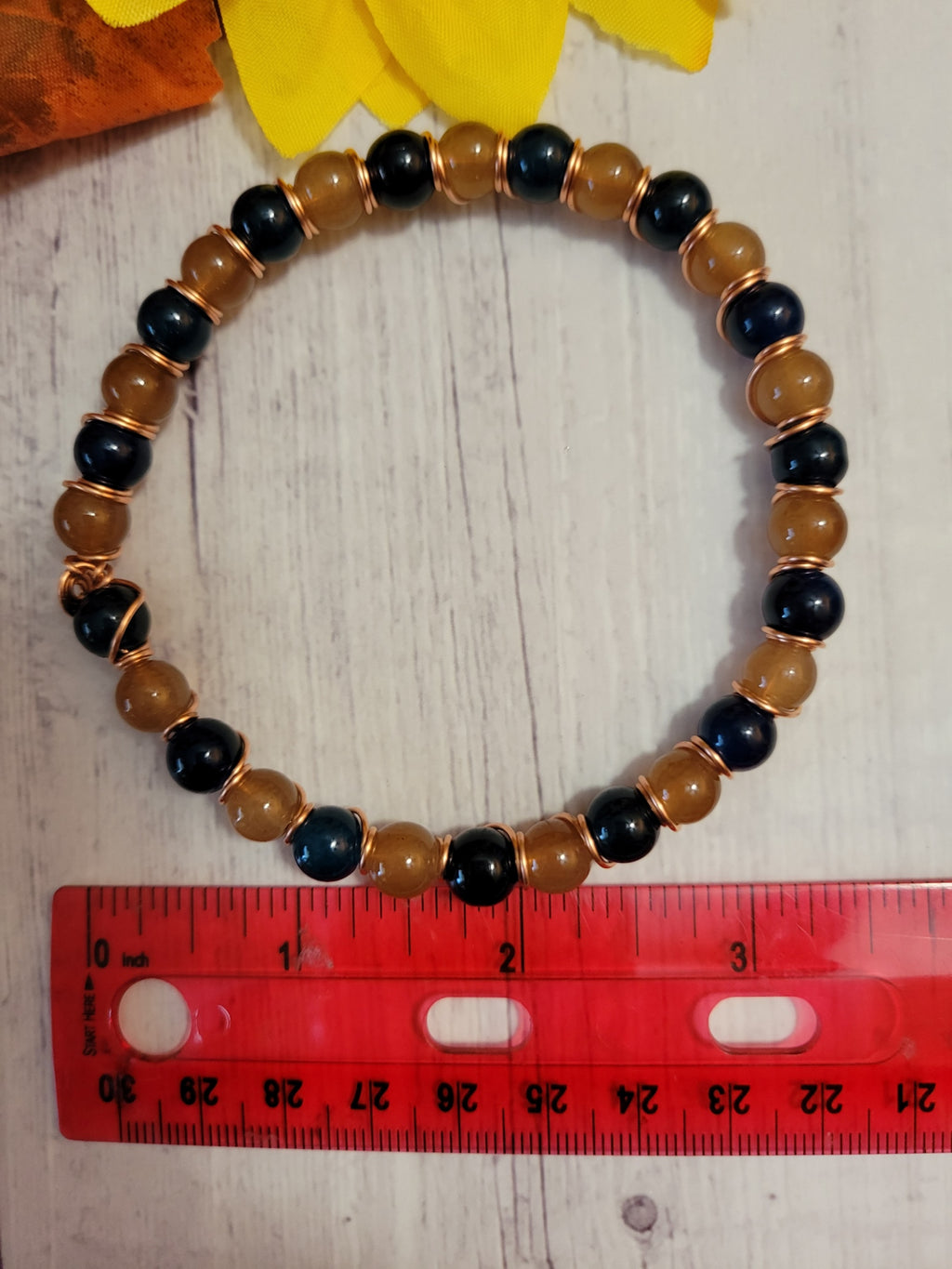 Copper Twist - Blue/Copper Country Craft Barn Bracelet (#338)