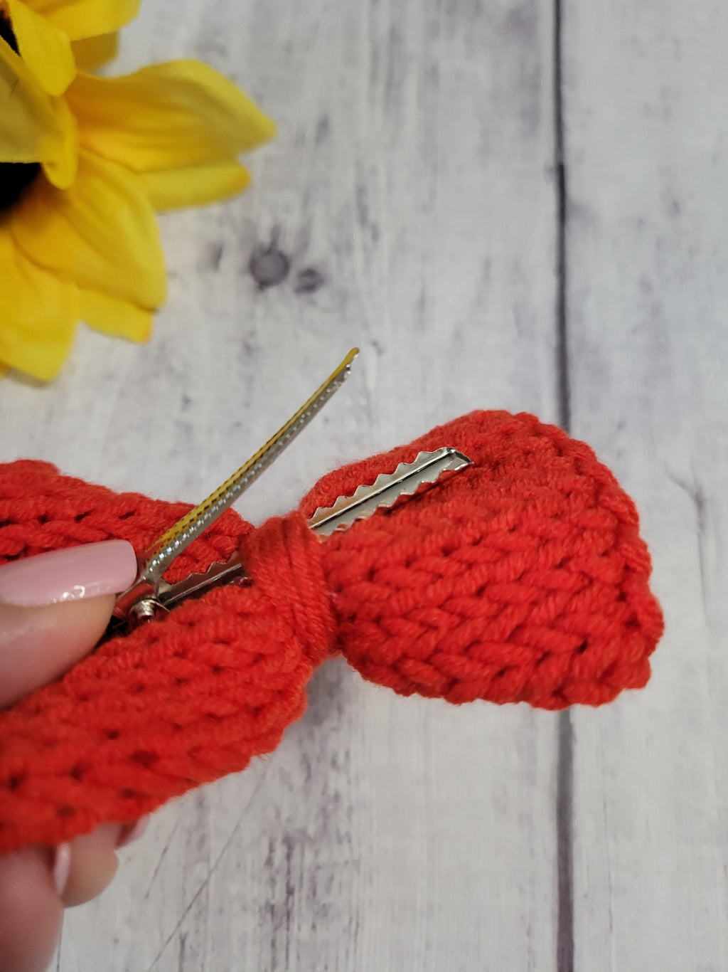 Varsity Red- Country Craft Barn Hair Clip (#3504)
