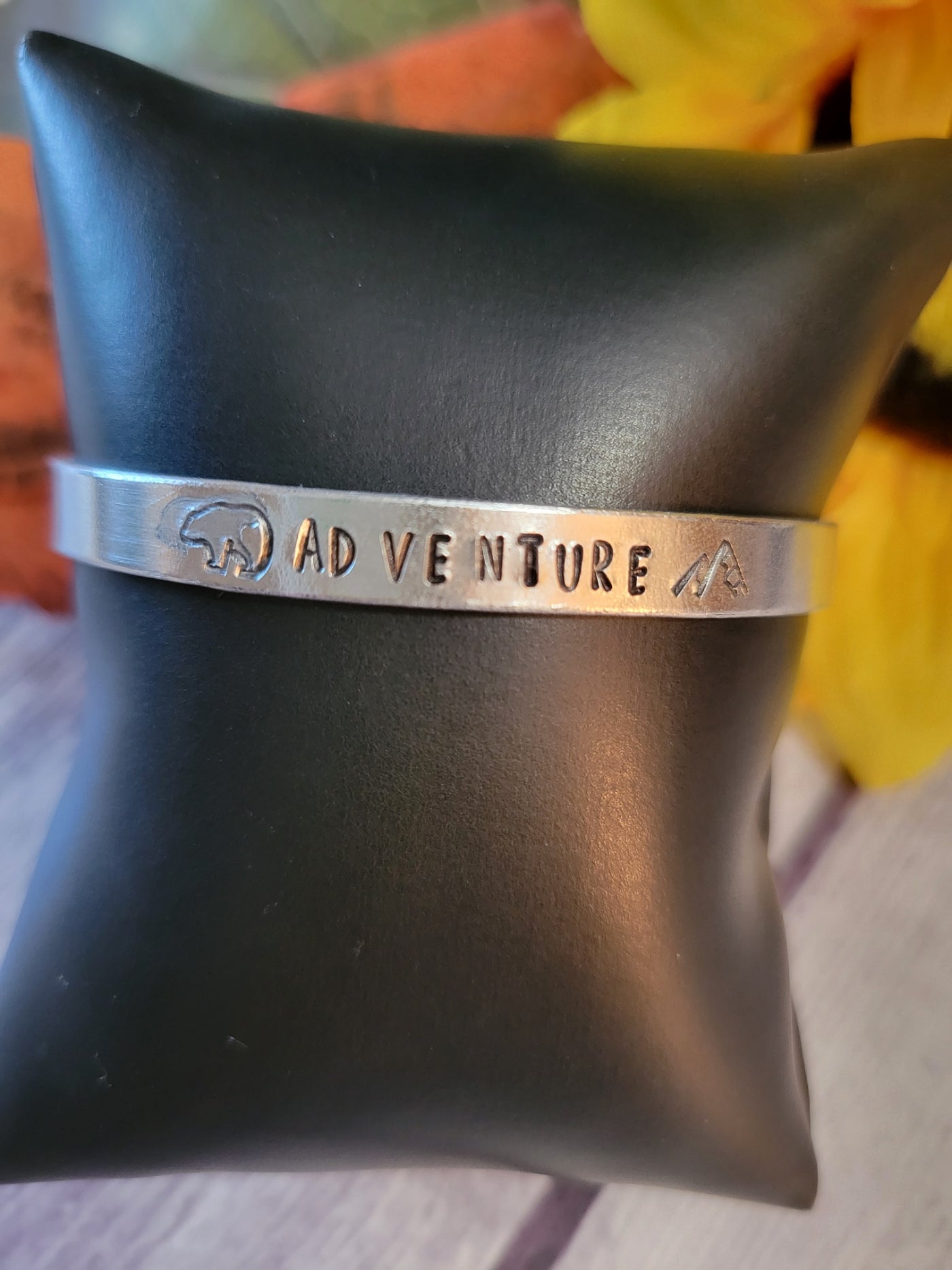 Adventure Silver Bangle - Country Craft Barn Bracelet (#344)