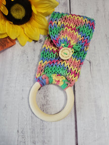 Soft Rainbow - Country Craft Barn Towel Hanger/Holder (#2500)