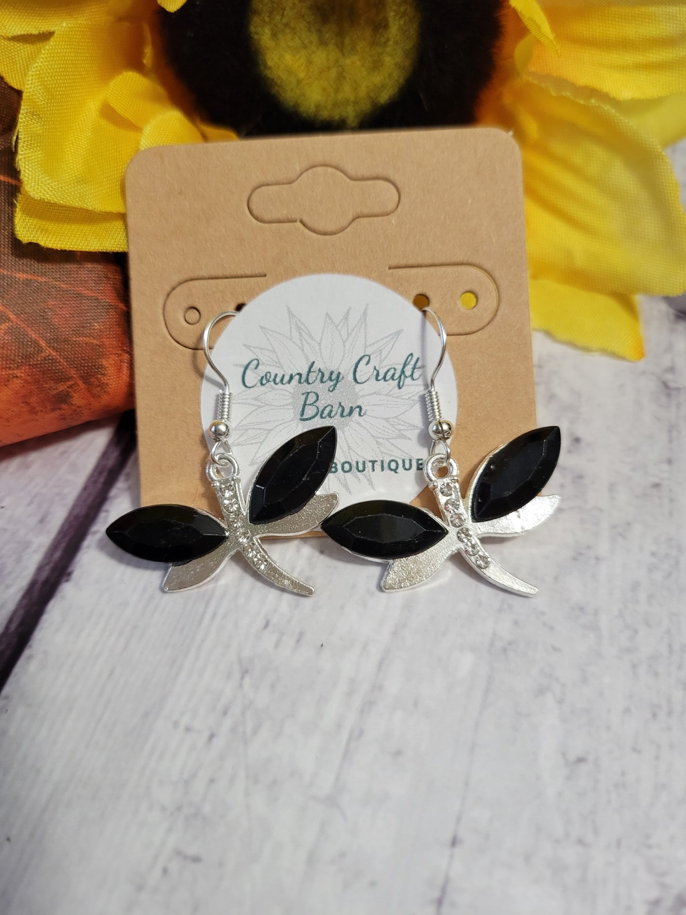 Dragonfly Fun - Black Country Craft Barn Earrings