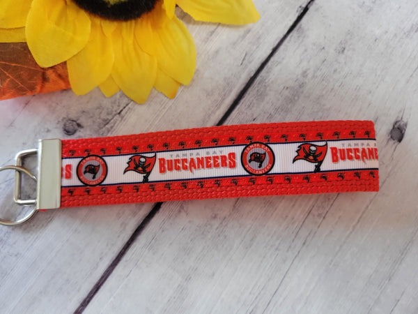 Tampa Bay Buccaneer Inspired Key Chain/FOB - County Craft Barn (#34)