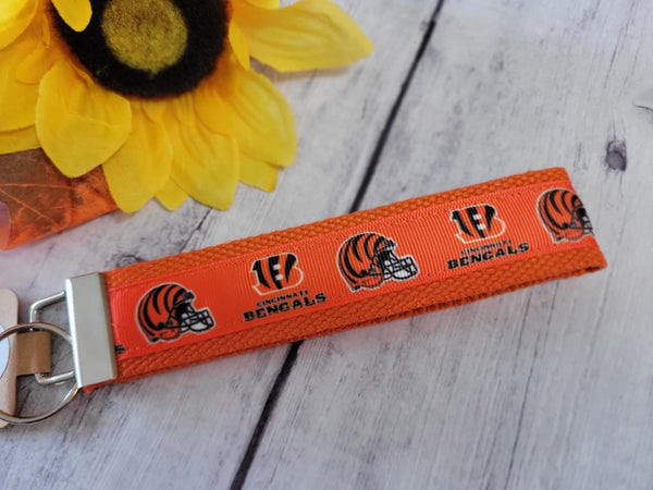 Cincinnati Bengals Inspired - Black Country Craft Barn Key Chain/FOB (#68)