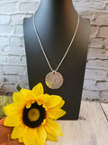 Hummingbird Mandala - Silver Country Craft Barn Necklace (#556)