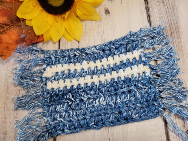 Mug Rug - Denim Blue Double Stripe Country Craft Barn Coasters