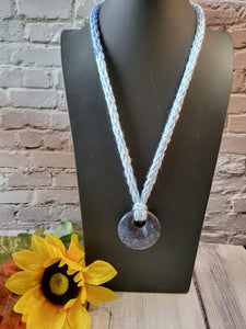 Blue Stone Beauty - Blue  Country Craft Barn Necklace (#560)