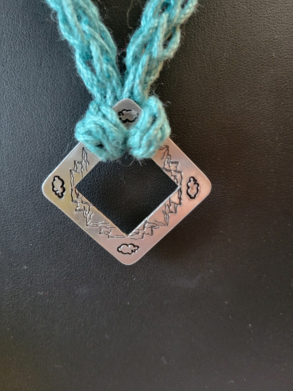 Mountain Top - Blue Country Craft Barn Necklace