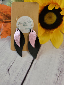 Ride the Wave - Pink Country Craft Barn Earrings (#161)