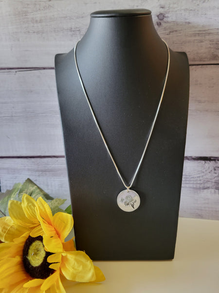 Field of Wild Flowers - Silver Country Craft Barn Necklace (#568)