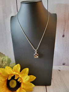 Silver Ice - Silver/Gray Country Craft Barn Necklace (#570)