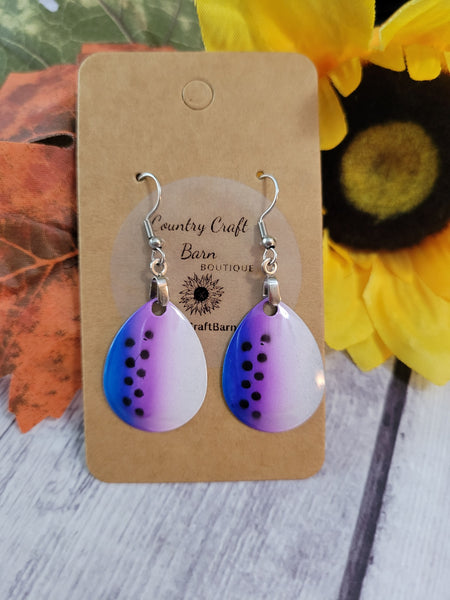 Lured In - Blurple (Blue/Purple) Country Craft Barn Earrings (#077)