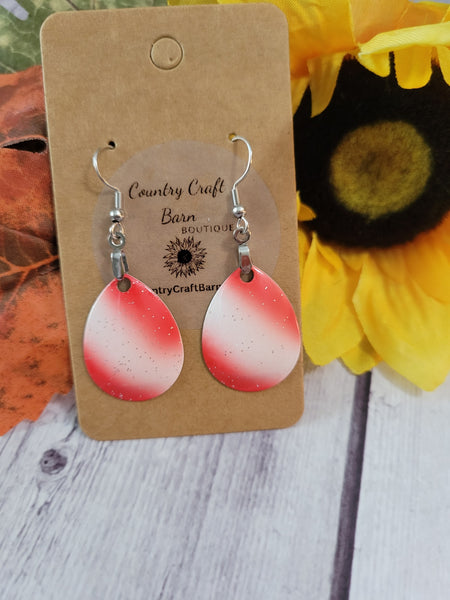 Lured In - Red Country Craft Barn Earrings (#078)