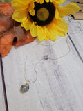 Dainty Drop - Gray Kiwi Country Craft Barn Necklace (#585)