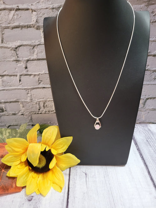 Dainty Drop - White Howlite Country Craft Barn Necklace (#583)
