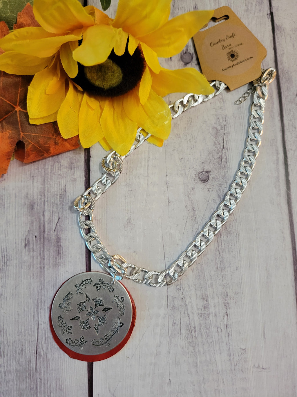 Lily of the Valley Mandale - Red Country Craft Barn Necklace (#589)