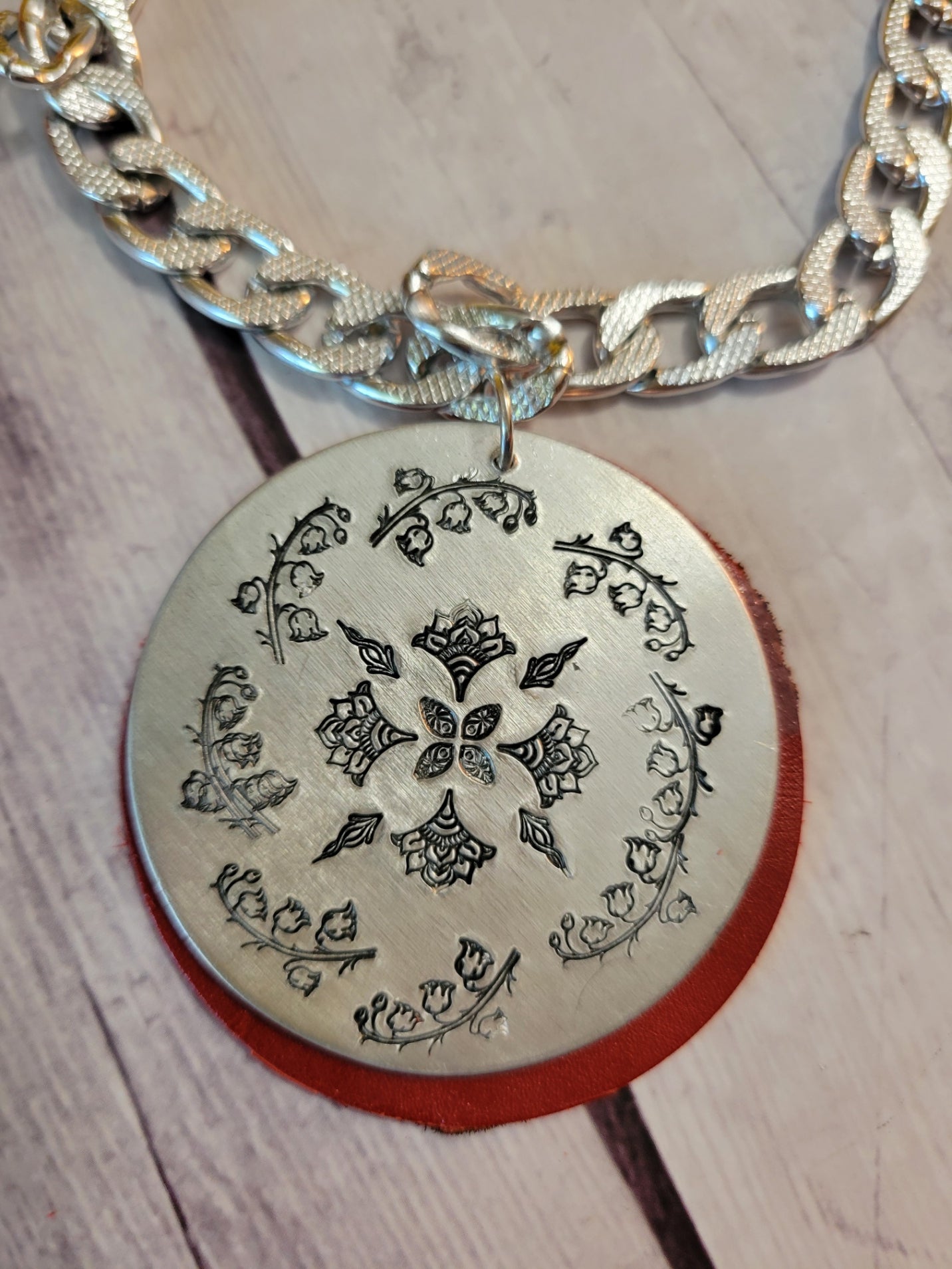 Lily of the Valley Mandale - Red Country Craft Barn Necklace (#589)