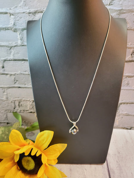 Dainty Bling - Hematite Country Craft Barn Necklace (#587)