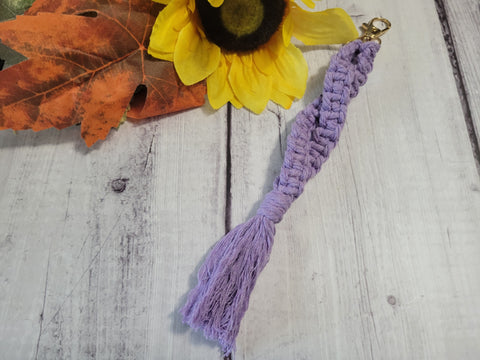 Square Knot Twist - Lilac Purple Country Craft Barn Key Chain (#87)