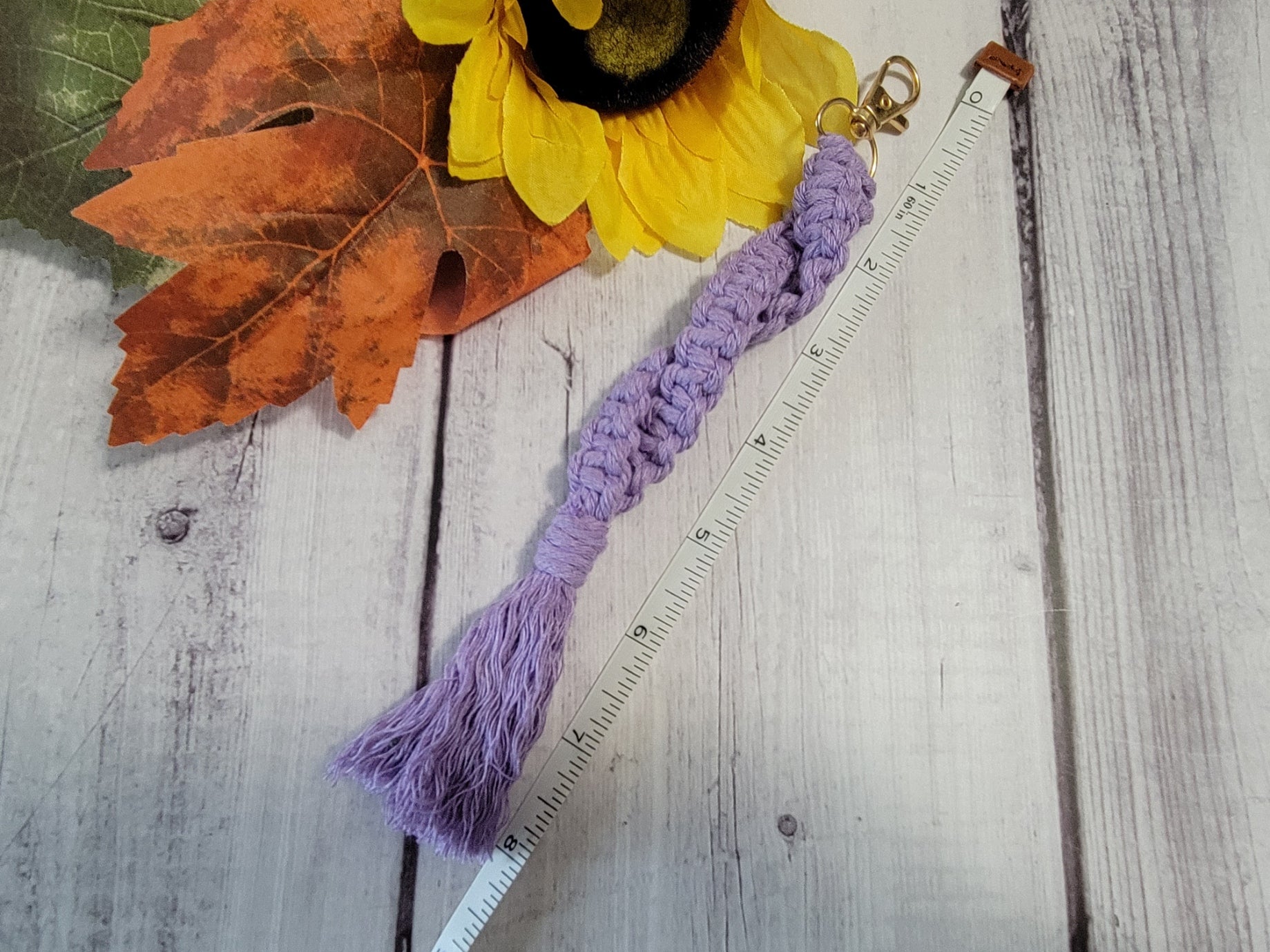 Square Knot Twist - Lilac Purple Country Craft Barn Key Chain (KCM-87)