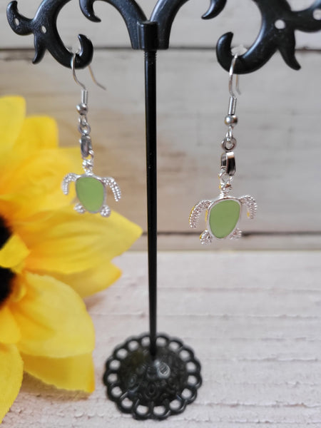 Sea Turtle - Green Country Craft Barn Earrings (#198)