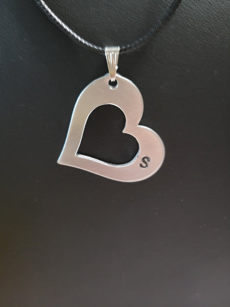 "S" Initial Necklace - Black Country Craft Barn Necklace (#600)