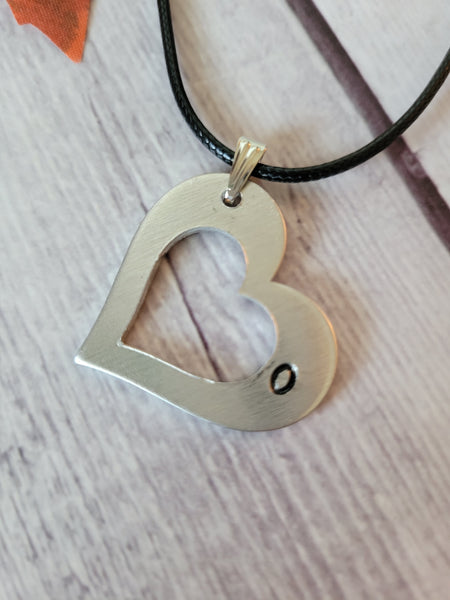 "O" Initial Necklace - Black Country Craft Barn Necklace (#605)