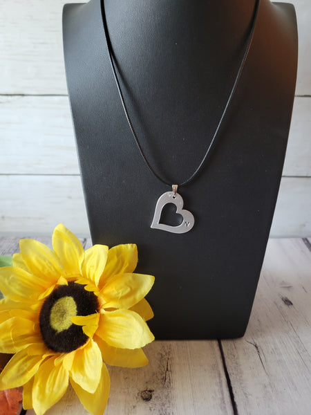 "N" Initial Necklace - Black Country Craft Barn Necklace (#604)