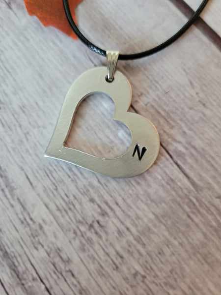 "N" Initial Necklace - Black Country Craft Barn Necklace (#604)