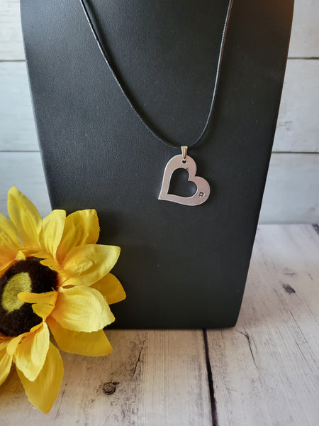 "P" Initial Necklace - Black Country Craft Barn Necklace (#603)