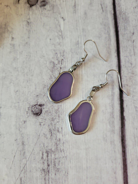 Lavender Puddles - Country Craft Barn Earrings (#042)