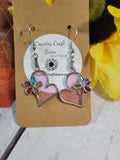 Floral Heart - Light Pink Country Craft Barn Earrings