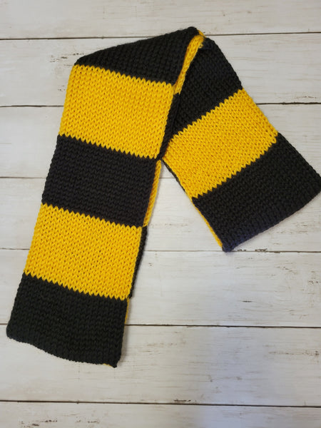 Team Spirit - Black/Gold Country Craft Barn Infinity Scarf (#1029)