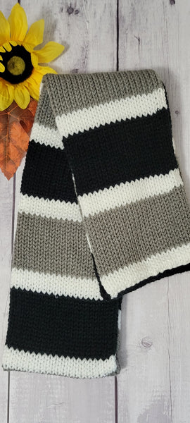 Team Spirit - Gray/Black Country Craft Barn Infinity Scarf (#1039)