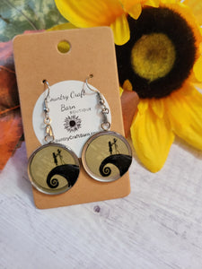 Nightmare Before Christmas- Black Country Craft Barn  Earrings (228)