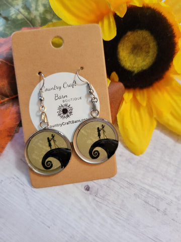 Nightmare Before Christmas- Black Country Craft Barn  Earrings (228)