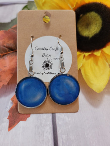 Nighttime Color - Blue Country Craft Barn Earrings (#233)