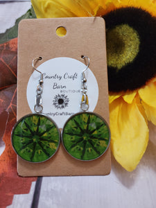 The Giant Gem - Green Country Craft Barn Earrings (#050)