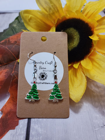 Luscious Christmas Tree - Green Country Craft Barn Earrings (#236)