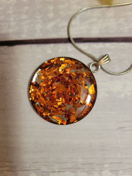 Shimmer Girl - Copper/Burnt Orange Country Craft Barn Earrings (#622)