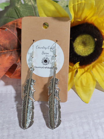 Blown Away - Silver Country Craft Barn Earrings (#261)