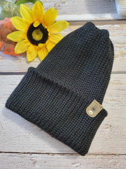 Autumn Red/Black - Country Craft Barn Reversible Knit Hat - (KH-2024)