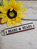 Bears- Burgundy Country Craft Barn Key Chain (KC-93)