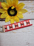 Nebraska Corn Huskers - Red Country Craft Barn Key Chain (KC-95)
