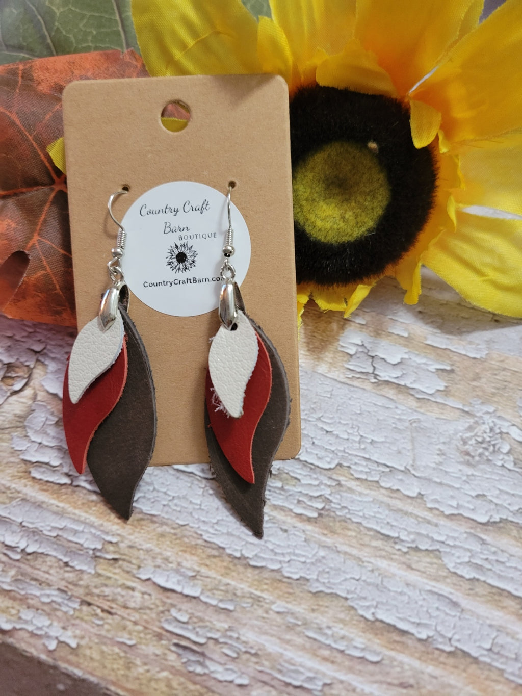 Triple Flame - Multi Country Craft Barn Earrings (E-279)