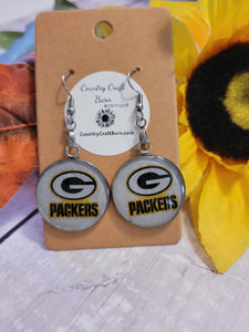 Green Bay Packers - Green/Yellow Country Craft Barn Earrings (#285)